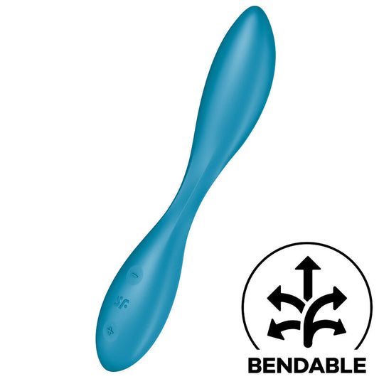 SATISFYER VIBRATOR Vibrateur Multi G-Spot Flex 1 Bleu - Aura Intime