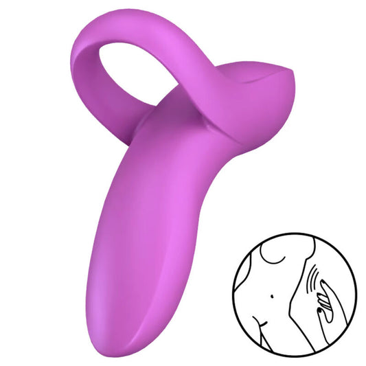 SATISFYER VIBRATOR Vibrateur Doigts Bold Lover Rose - Aura Intime