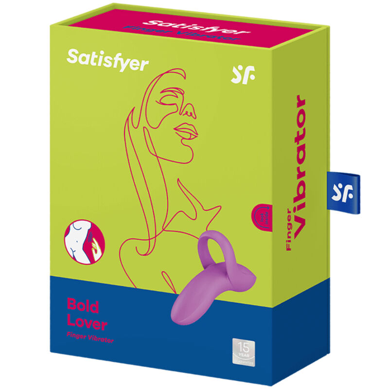 SATISFYER VIBRATOR Vibrateur Doigts Bold Lover Rose — vue arrière
