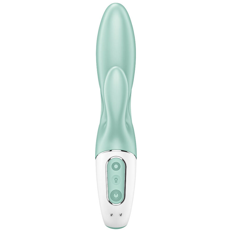 SATISFYER CONNECT Air Pump Bunny 5+ Application Gonflable Lapin Vibrateur Vert — vue détaillée