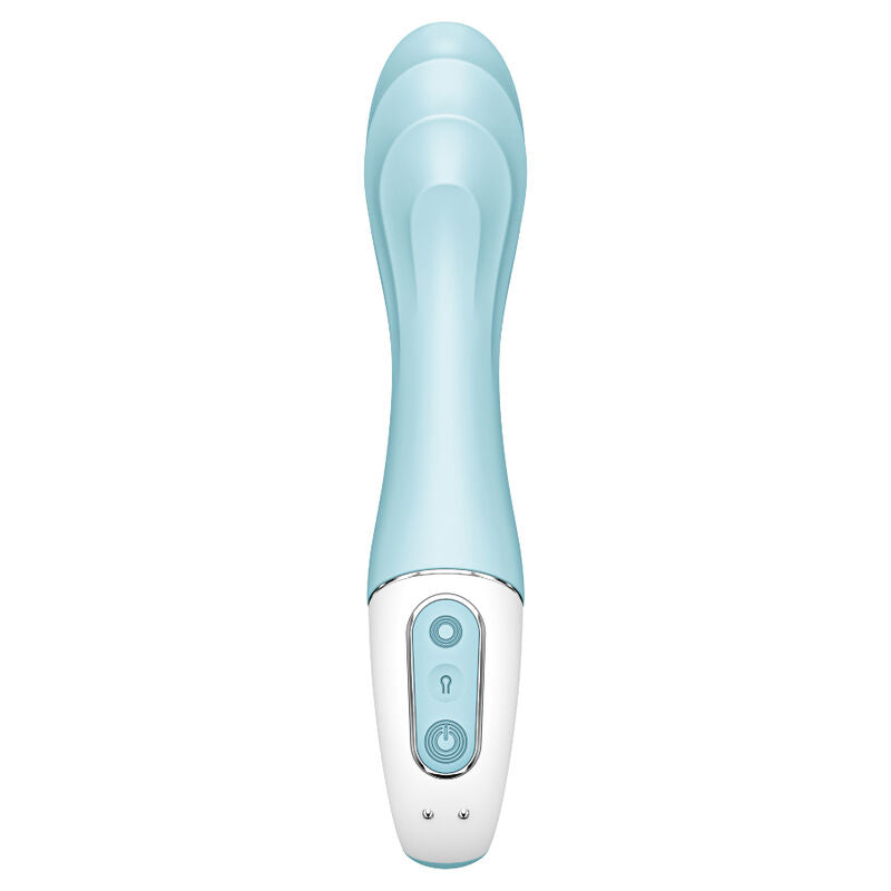 SATISFYER CONNECT Air Pump Vibrator 5+ App Gonflable G-Spot Vibrator Bleu — vue détaillée