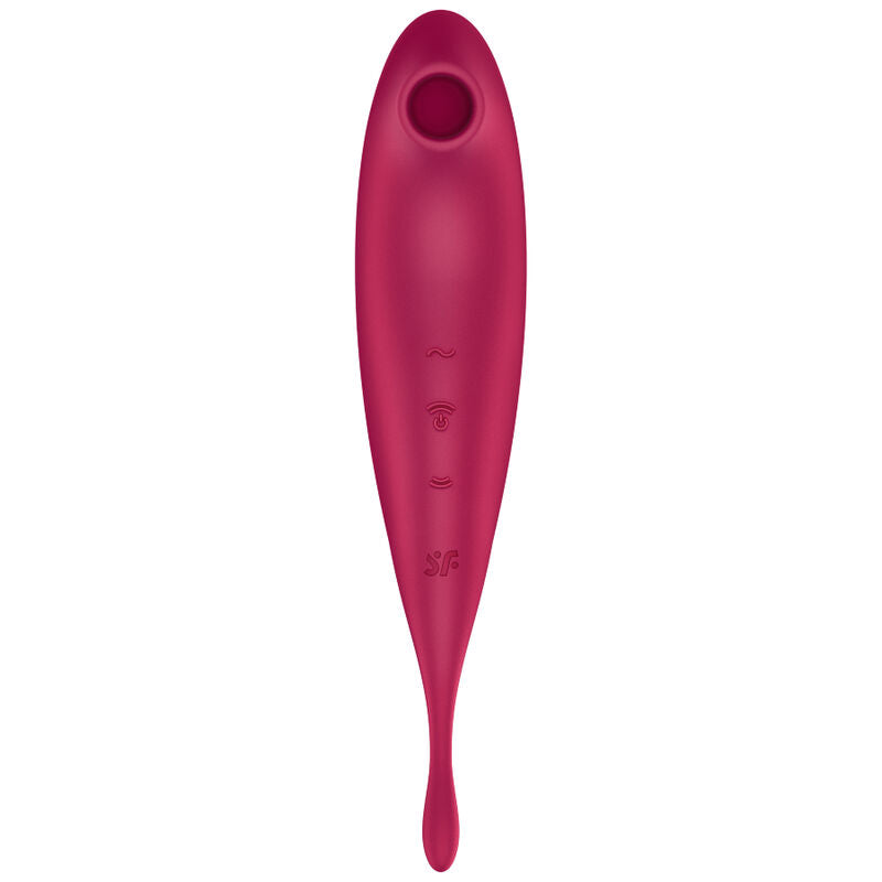 SATISFYER CONNECT Application Stimulateur Vibrateur Twirling Pro+ Rouge — vue détaillée
