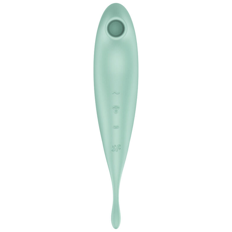 SATISFYER CONNECT Application Stimulateur Vibrateur Twirling Pro+ Vert — vue détaillée