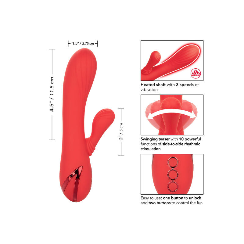 CALEXOTICS Palisades Passion Rouge — accessoires inclus