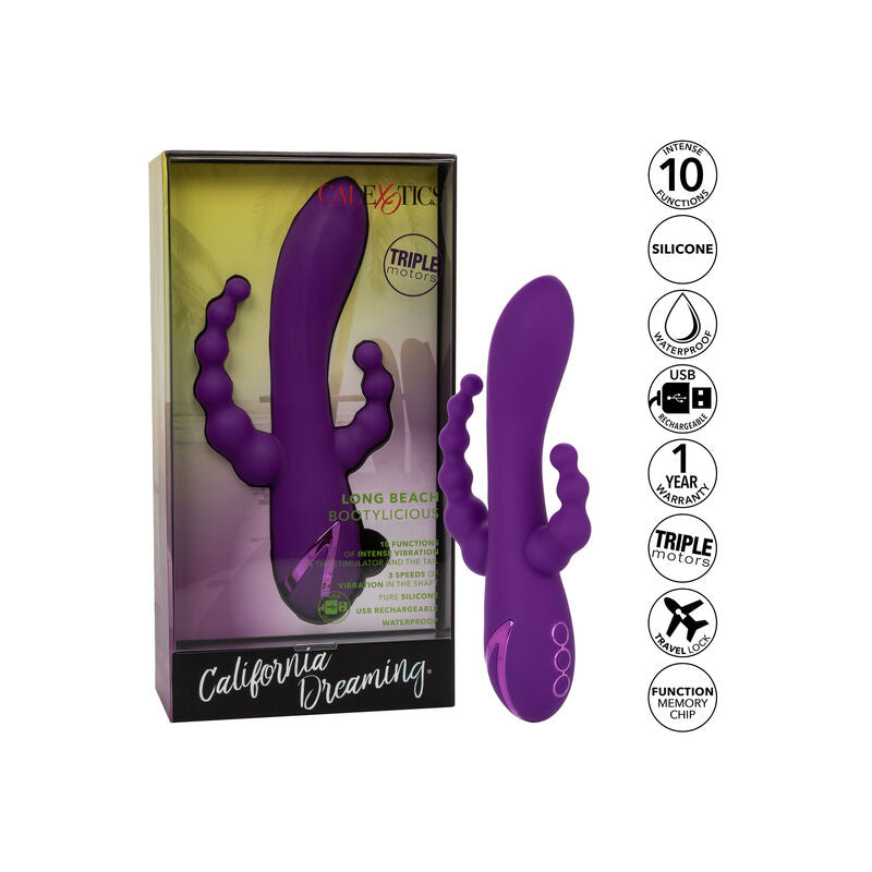 CALEXOTICS Long Beach Bootylicious Violet — accessoires inclus