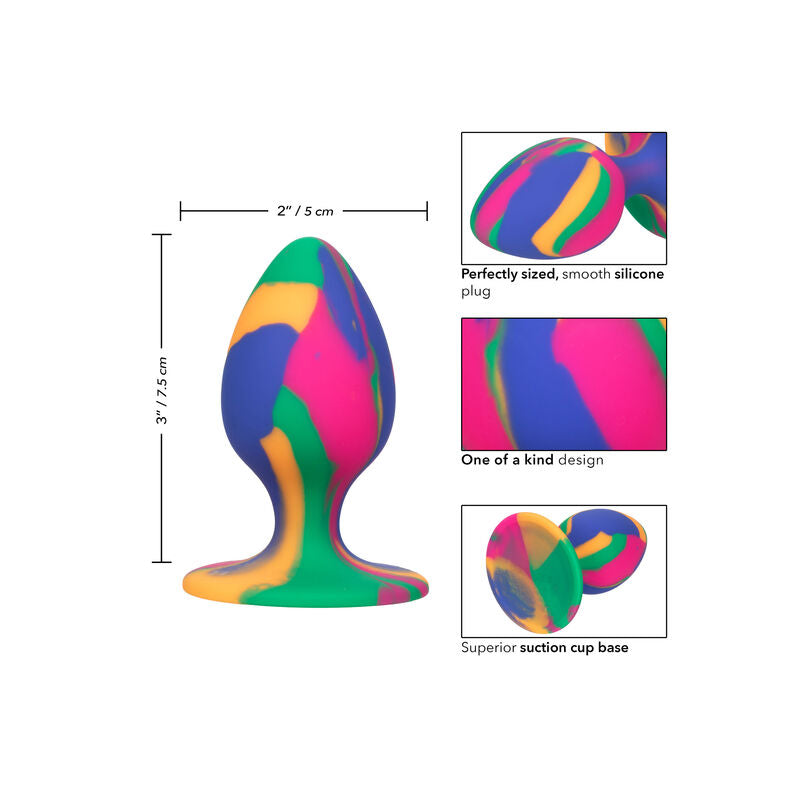 CALEXOTICS Cheeky Moyen Tie-Dye Plug Anal — vue alternative