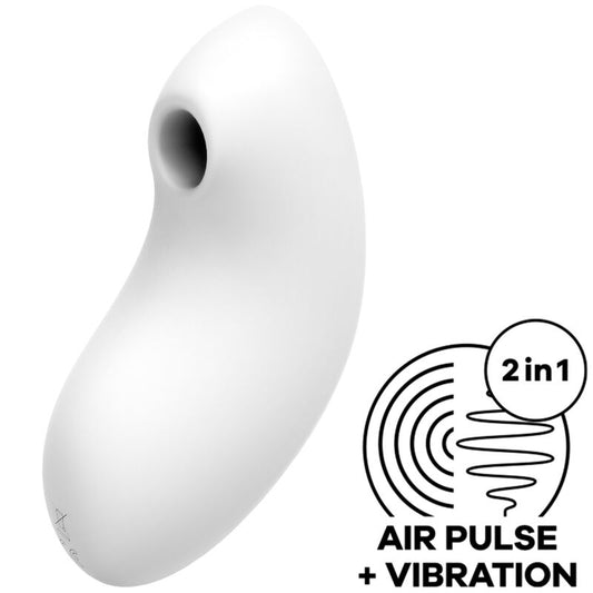 SATISFYER AIR PULSE Stimulateur Vibrateur À Pulse D'Air Vulva Lover 2 Blanc - Aura Intime
