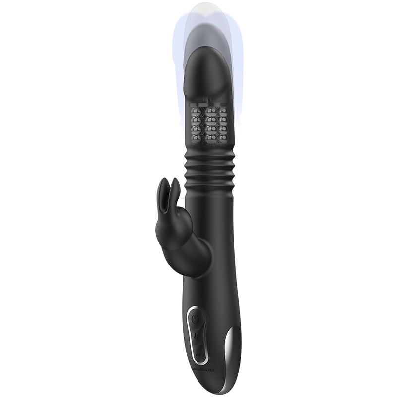 BLACK&SILVER Kenji Vibromasseur Rabbit Up & Down + Télécommande Watchme — vue alternative
