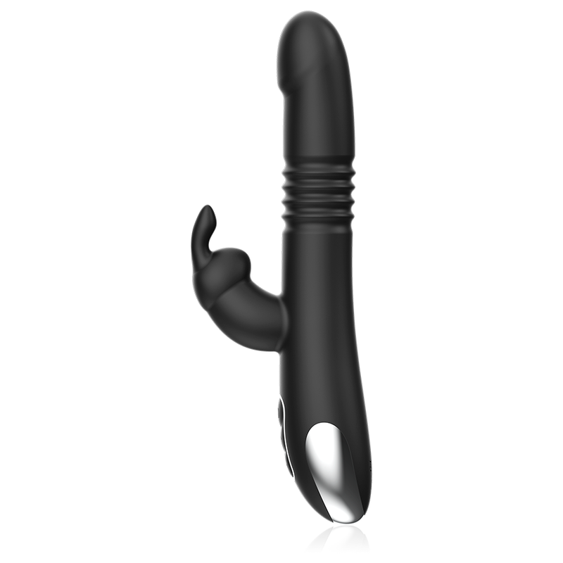 BLACK&SILVER Kenji Vibromasseur Rabbit Up & Down + Télécommande Watchme — vue arrière