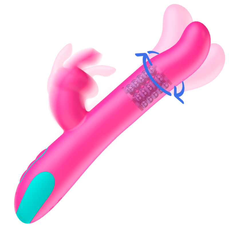 HAPPY LOKY Pluto Vibromasseur Rabbit Rotatif + Télécommande Watchme — vue détaillée