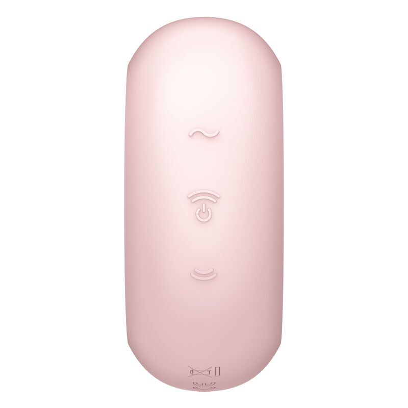 SATISFYER AIR PULSE Stimulateur Vibrateur Double Air Pulse Pro To Go 3 Rose — vue arrière