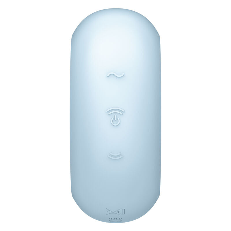 SATISFYER AIR PULSE Stimulateur Vibrateur Double Air Pulse Pro To Go 3 Bleu — vue arrière
