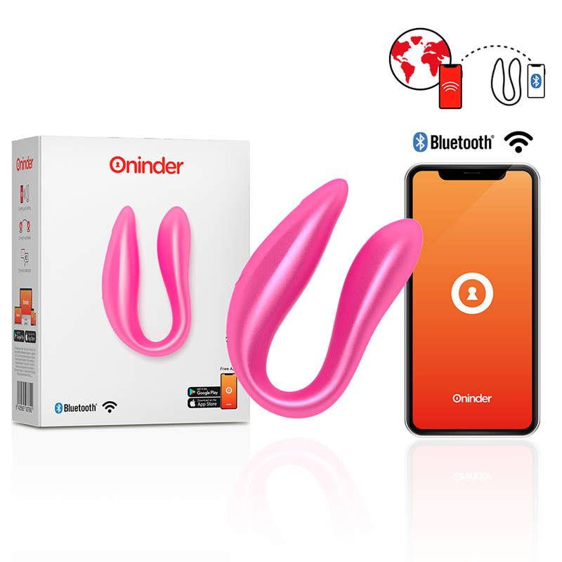ONINDER Lisboa G-Spot & Clitoral Stimulateur Rose - Application G... - Aura Intime