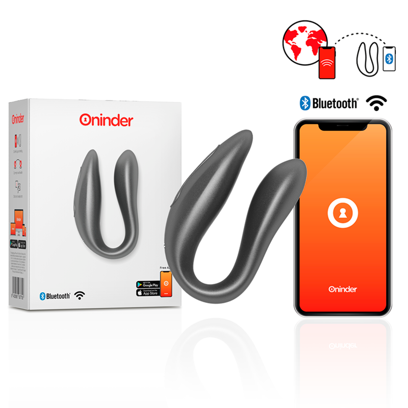 ONINDER Lisboa G-Spot & Clitoral Stimulateur Noir - Application G... - Aura Intime