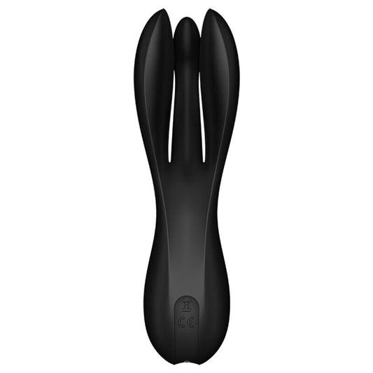 SATISFYER VIBRATOR Vibrateur Threesome 2 Noir - Aura Intime