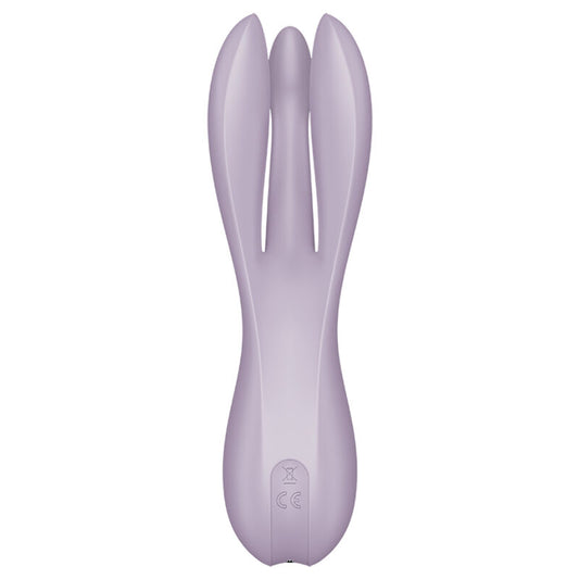 SATISFYER VIBRATOR Vibrateur Threesome 2 Violet - Aura Intime