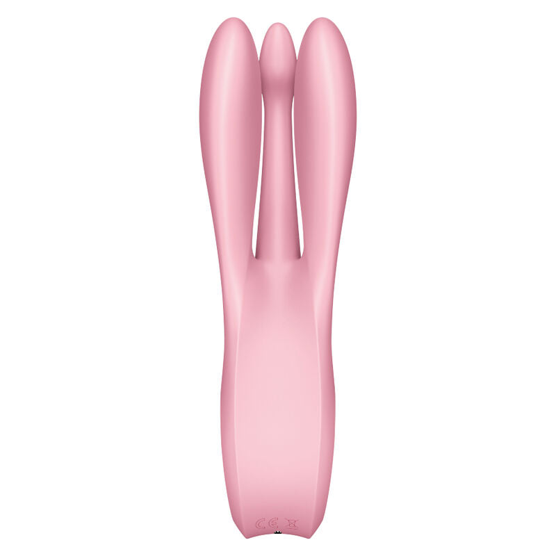 SATISFYER VIBRATOR Vibrateur Threesome 1 Rose - Aura Intime