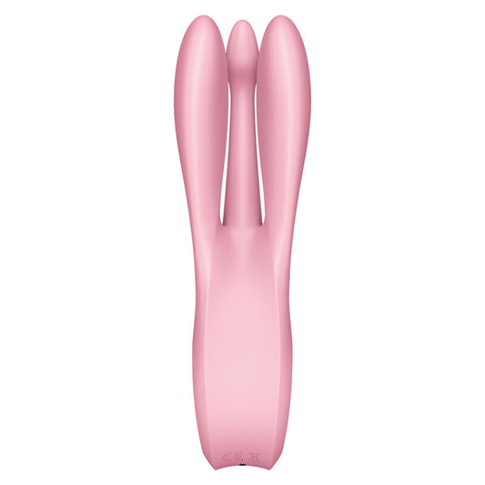 SATISFYER VIBRATOR Vibrateur Threesome 1 Rose - Aura Intime