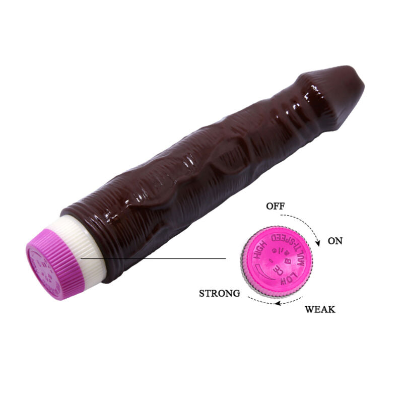 BAILE VIBRATORS VIBRATEUR VAGUES PLAISIR 23 CM MARRON — vue arrière