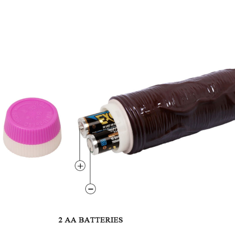 BAILE VIBRATORS VIBRATEUR VAGUES PLAISIR 23 CM MARRON — accessoires inclus