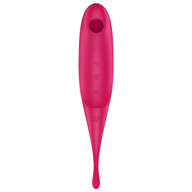 SATISFYER AIR PULSE Stimulateur Vibrateur Twirling Pro Air Pulse Rouge — vue détaillée