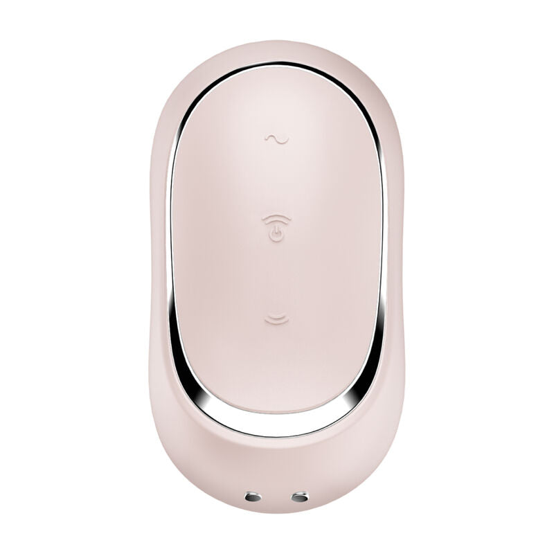 SATISFYER AIR PULSE Stimulateur Vibrateur Double Air Pulse Pro To Go 2 Beige — vue arrière