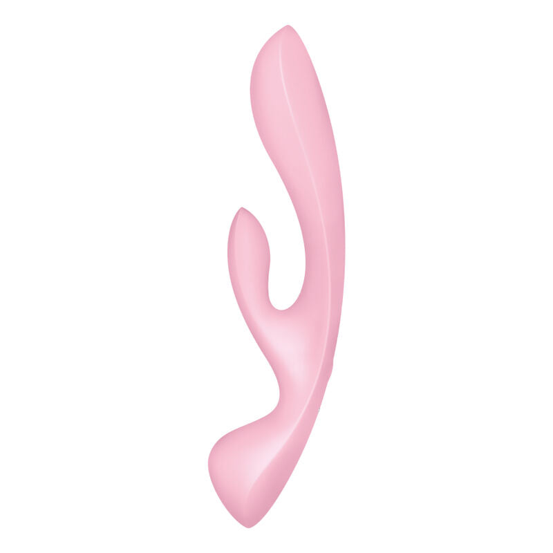 SATISFYER VIBRATOR Vibration Hybride Triple Oh Rose — vue détaillée