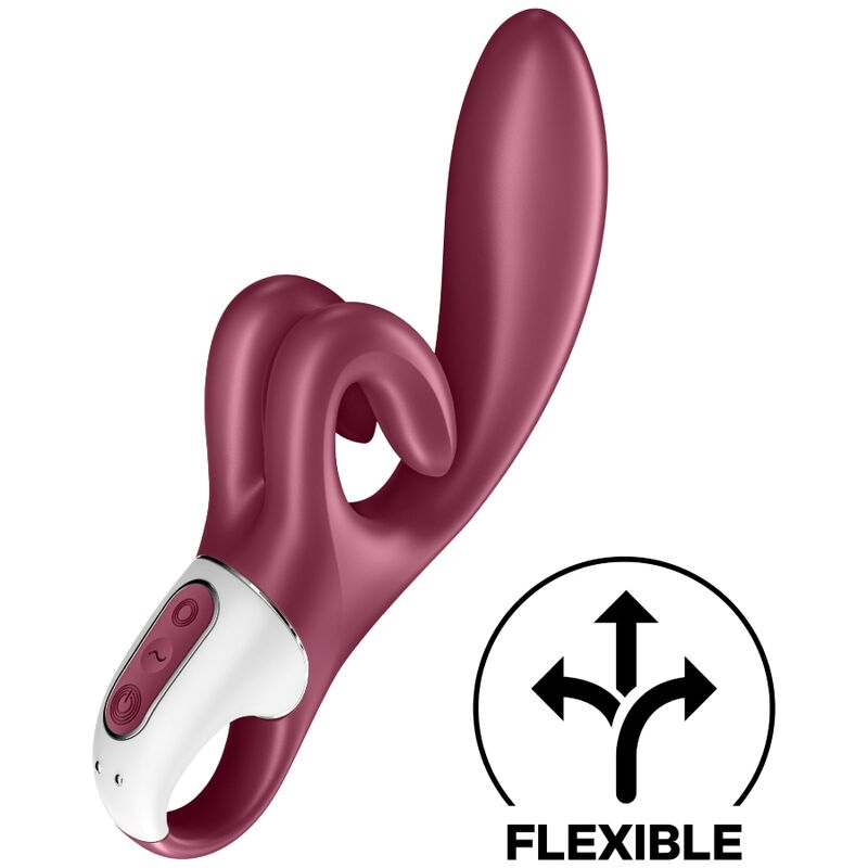SATISFYER VIBRATOR Vibration Lapin Touch Me Rouge — vue détaillée