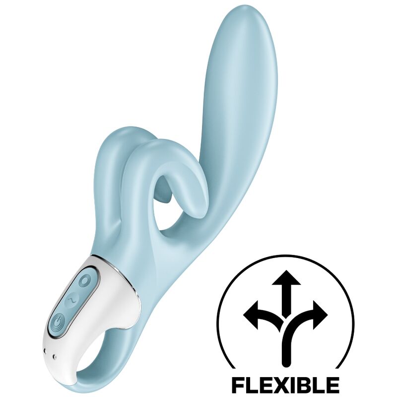SATISFYER VIBRATOR Vibration Lapin Touch Me Bleu — vue détaillée