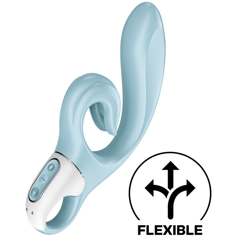 SATISFYER VIBRATOR Love Me Rabbit Vibration Bleu — vue détaillée