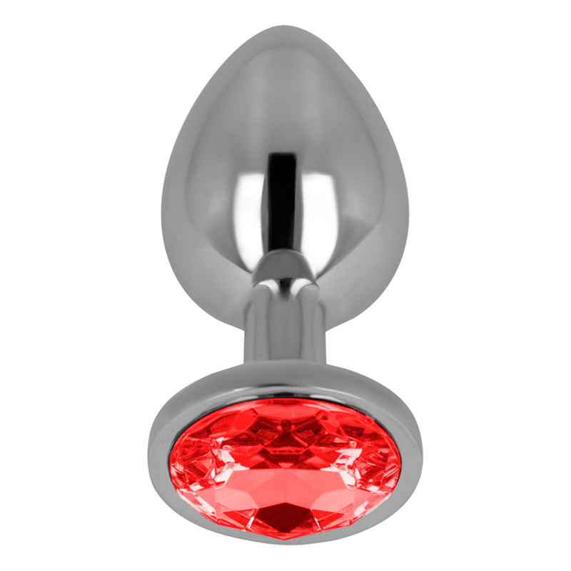 OHMAMA ANAL PLUG ANAL CRISTAL ROUGE 8 CM — vue détaillée