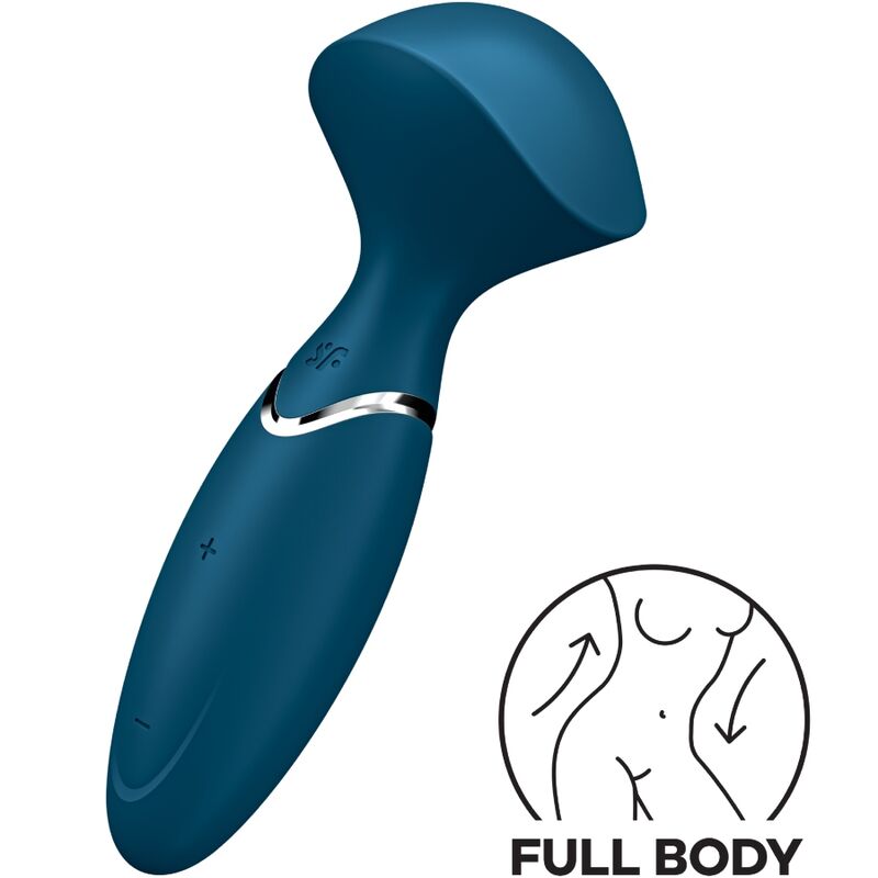 SATISFYER WAND Mini Wonder Bleu - Aura Intime