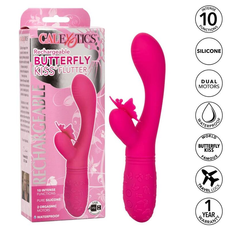 CALEXOTICS Papillon Kiss Flutter Rose — vue détaillée