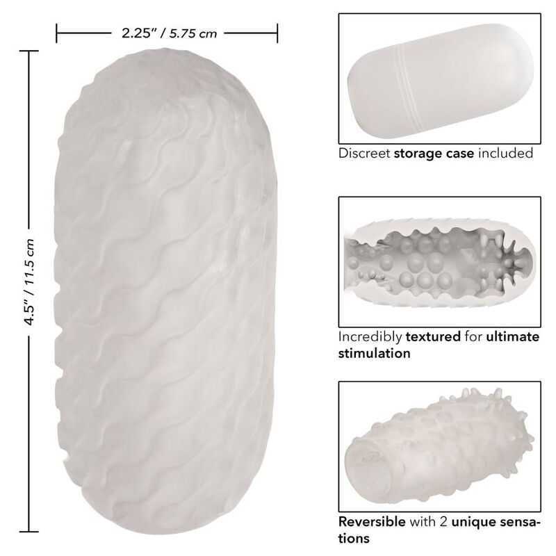 CALEXOTICS STROKER NUBBY RÉVERSIBLE — vue détaillée