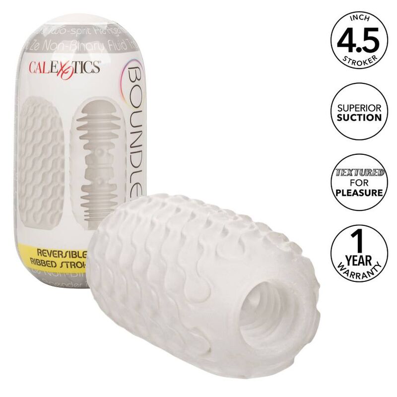 CALEXOTICS STROKER CÔTELÉ RÉVERSIBLE - Aura Intime