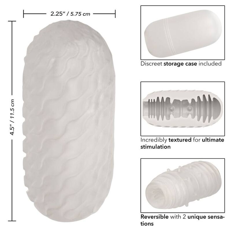 CALEXOTICS STROKER CÔTELÉ RÉVERSIBLE — vue détaillée