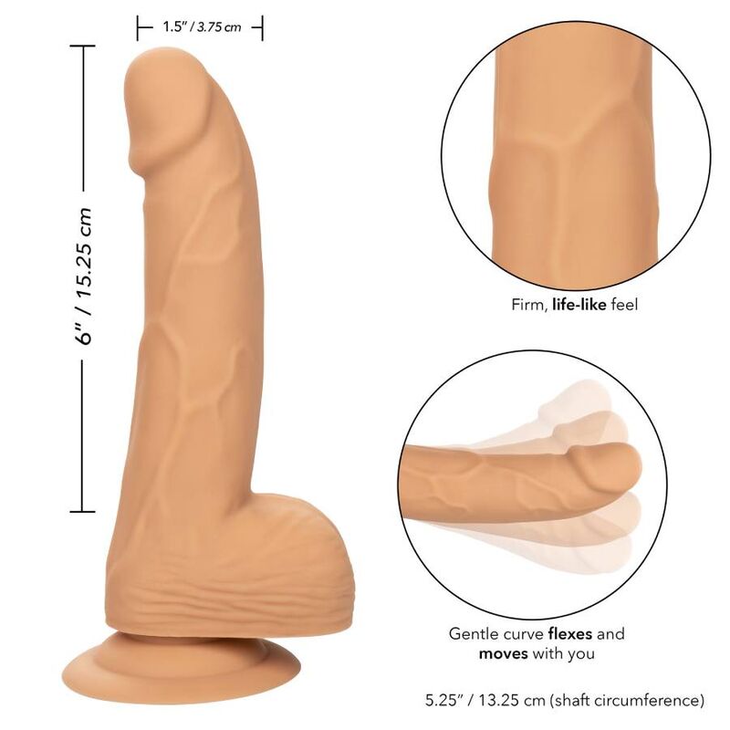 CALEXOTICS CLOUS SILICONE 15.24 CM PEAU — vue détaillée