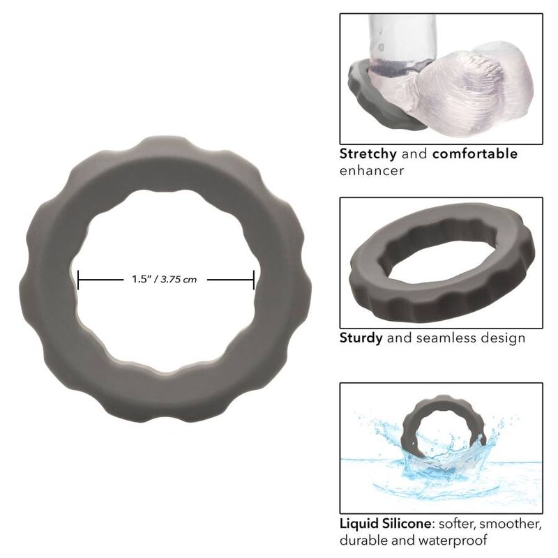 CALEXOTICS BAGUE ALPHA ERECT GRIS — vue alternative