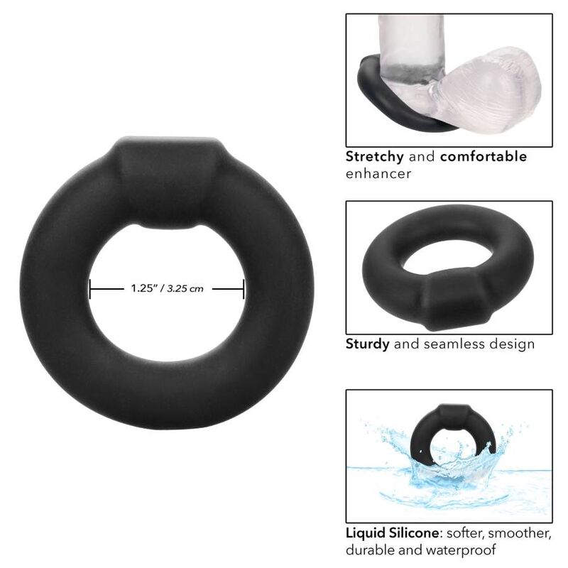 CALEXOTICS BAGUE ALPHA OPTIMUM NOIR — vue alternative