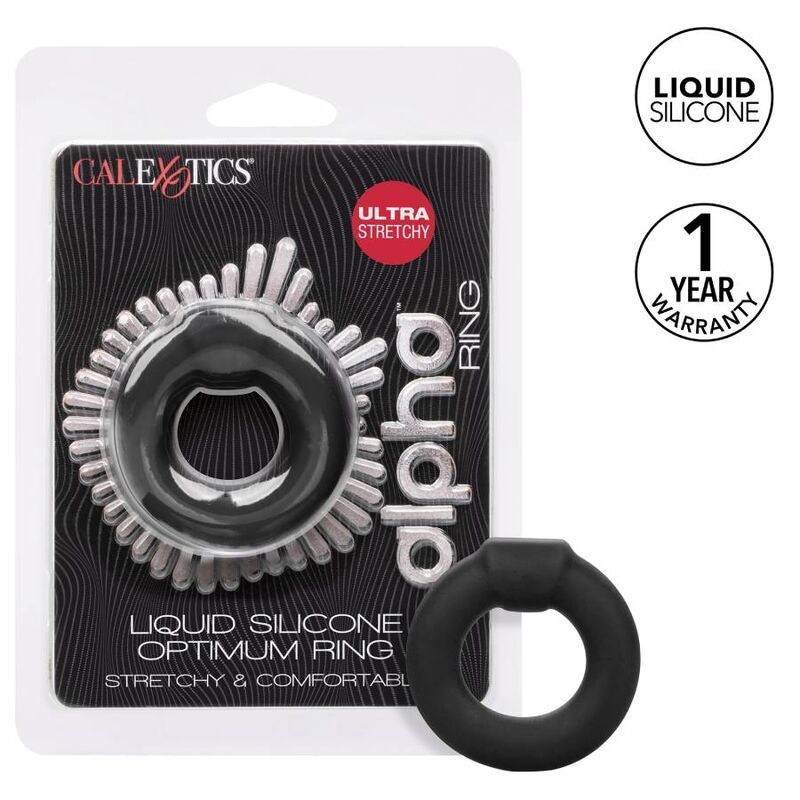 CALEXOTICS BAGUE ALPHA OPTIMUM NOIR — vue détaillée