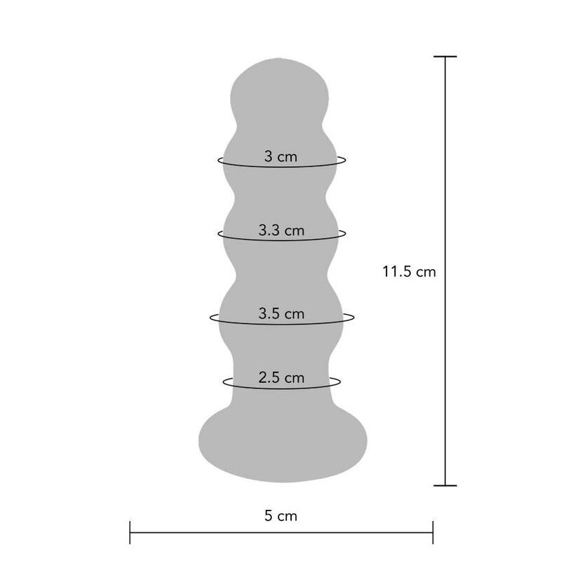 TOYJOY Fesses Bouchon Verre Radiant — vue détaillée