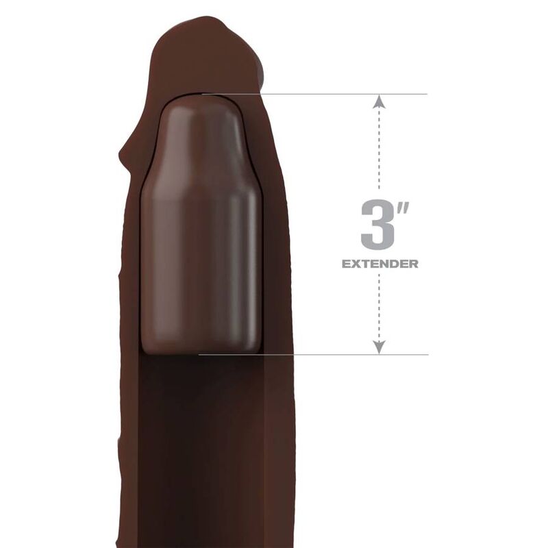 FANTASY X-TENSIONS PIPEDREAMS SLEEVE 22,86 CM + 7,62 CM PLUG BROWN — vue détaillée