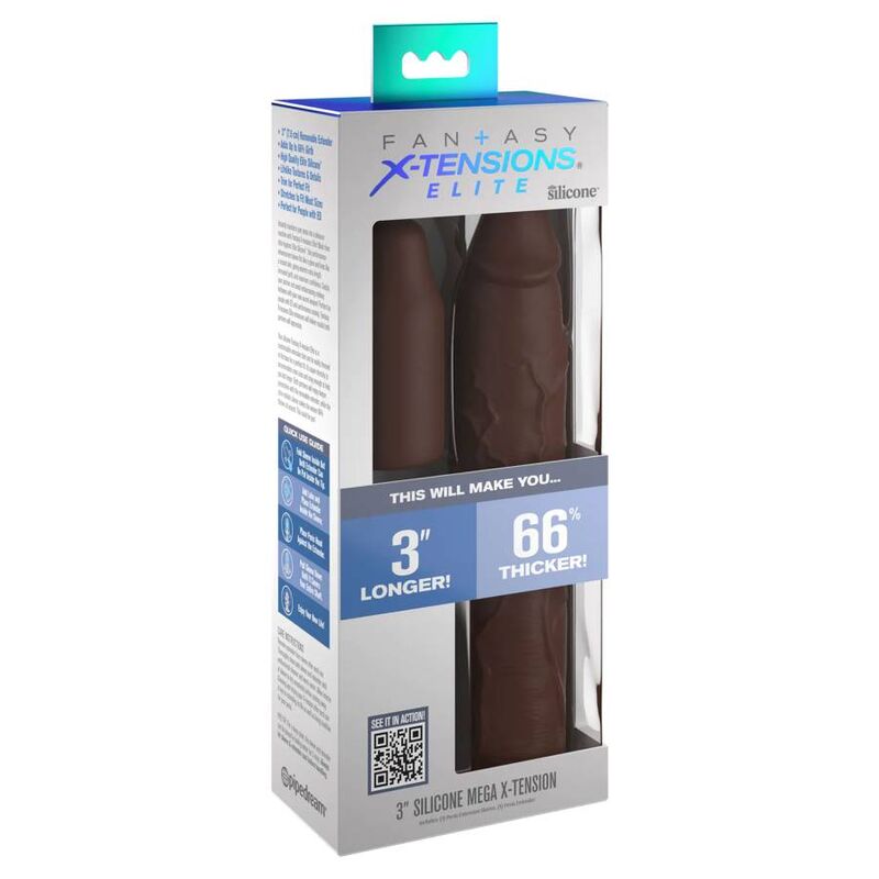 FANTASY X-TENSIONS PIPEDREAMS SLEEVE 22,86 CM + 7,62 CM PLUG BROWN — vue alternative