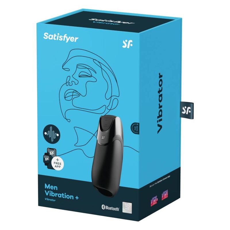 SATISFYER MEN Homme Vibration+ Noir — accessoires inclus