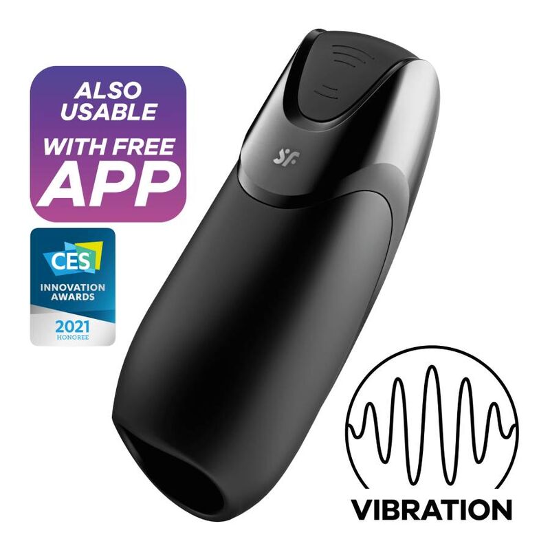 SATISFYER MEN Homme Vibration+ Noir - Aura Intime