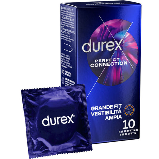 DUREX CONDOMS Connexion Parfaite Silicone Lubrification Extra 10 Unités - Aura Intime