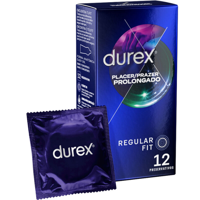 DUREX CONDOMS Plaisir Prolongé Retardé 12 Unités - Aura Intime