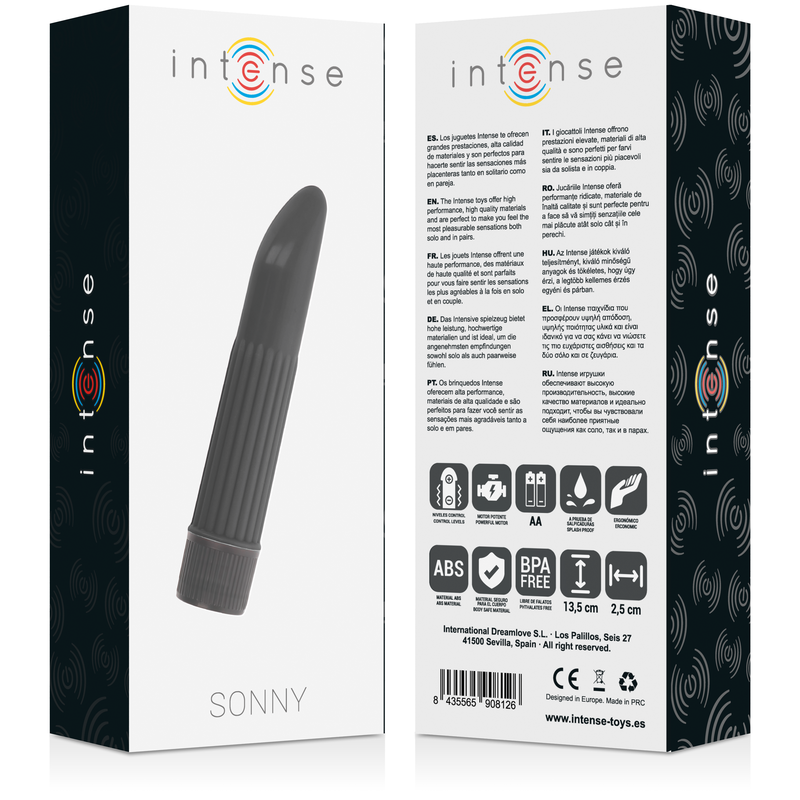 INTENSE FUN TOYS Vibrateur Sonny Noir — vue arrière