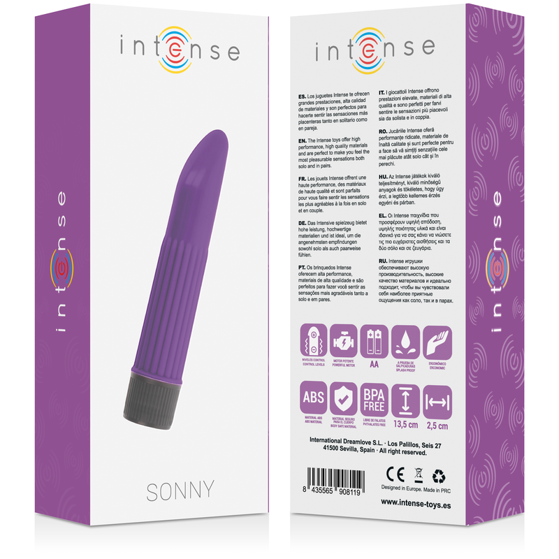 INTENSE FUN TOYS Vibrateur Sonny Lilas — vue arrière