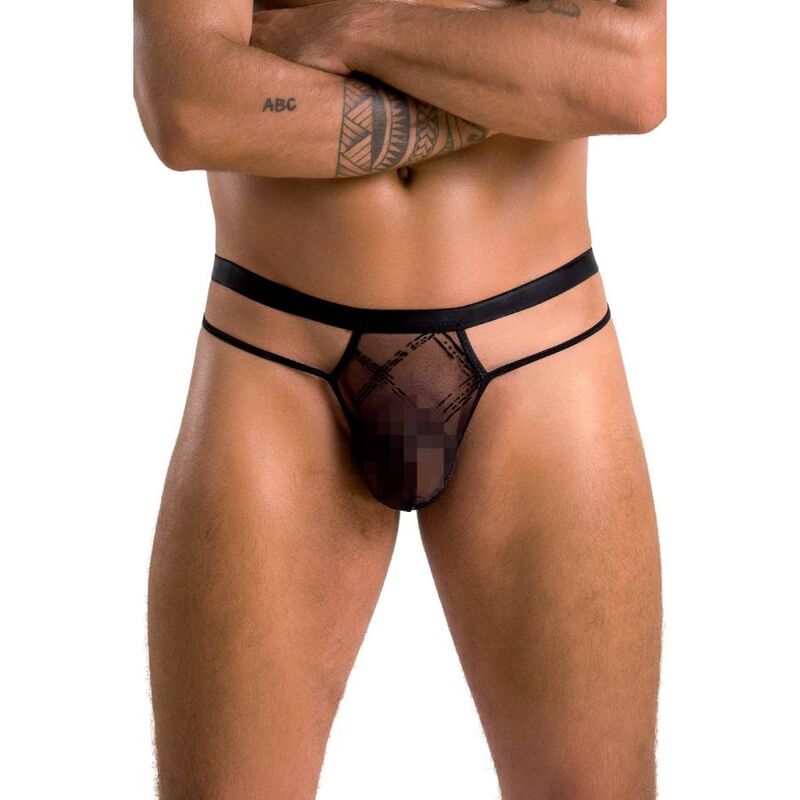 PASSION MEN 029 STRING COLLIN NOIR S/M — vue alternative